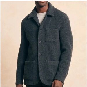 Faherty Men’s Wool Chore Utility Shirt Jacket Size Medium